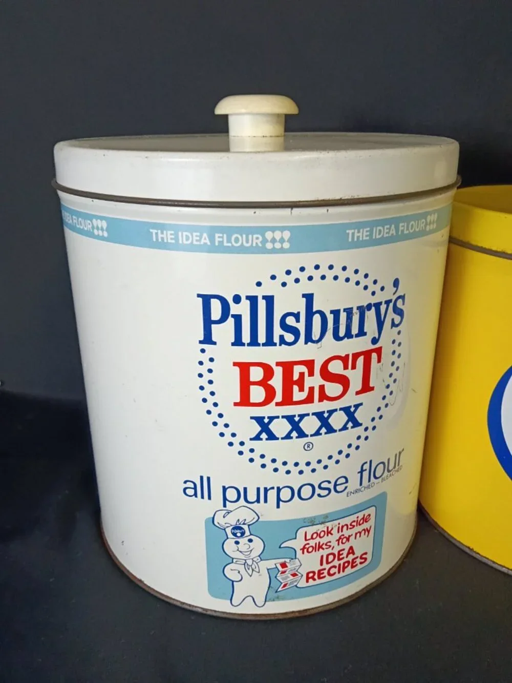 Vintage Regal Ware Advertising Canister Set Pillsbury Domino Maxwell House Tea